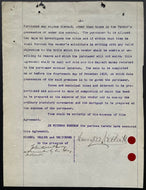 1912 Sir Henry M. Pellatt Signed Contract Casa Loma Builder Autographed Document