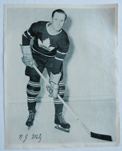 Load image into Gallery viewer, Vintage NHL Toronto Maple Leafs NJ Metz Quaker Oats Photo - Facsimile Autograph
