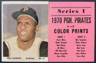 1970 Lot of Pittsburgh Pirates Color Prints MLB Baseball VTG Roberto Clemente