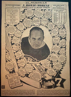 1937 Howie Morenz Memorial Page Vintage NHL Hockey Newspaper Montreal Canadiens