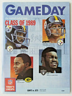 1989 NFL Program NY Giants vs NY Jets HOF Inductees Bradshaw Blount Wood Shell