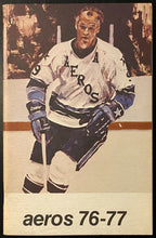 Load image into Gallery viewer, 1976-77 WHA Hockey Houston Aeros Vintage Media Guide Gordie Howe on Cover Vtg
