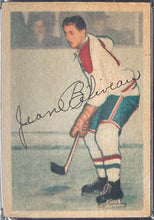 Load image into Gallery viewer, 1953 Parkhurst #27 Jean Beliveau NHL Hockey Card RC Montreal Canadiens PSA 3 VG
