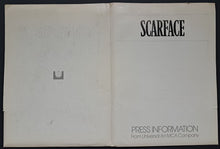 Load image into Gallery viewer, 1983 Scarface Full Press Information Kit Photos x18+Production Notes+Profiles
