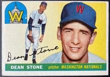 Load image into Gallery viewer, 1955 Topps Baseball #60 Dean Stone Washington Nationals Vintage MLB Card
