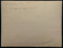 Load image into Gallery viewer, Early 1900s Type 1 Photo Girls Ice Hockey Team Meaford High School
