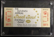 1978 11th Annual Peach Bowl NCAA Football Ticket Purdue Georgia Tech Atlanta