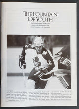 Load image into Gallery viewer, 1986 Maple Leaf Gardens Playoffs Program Toronto Leafs vs Blues Wendel Clark NHL
