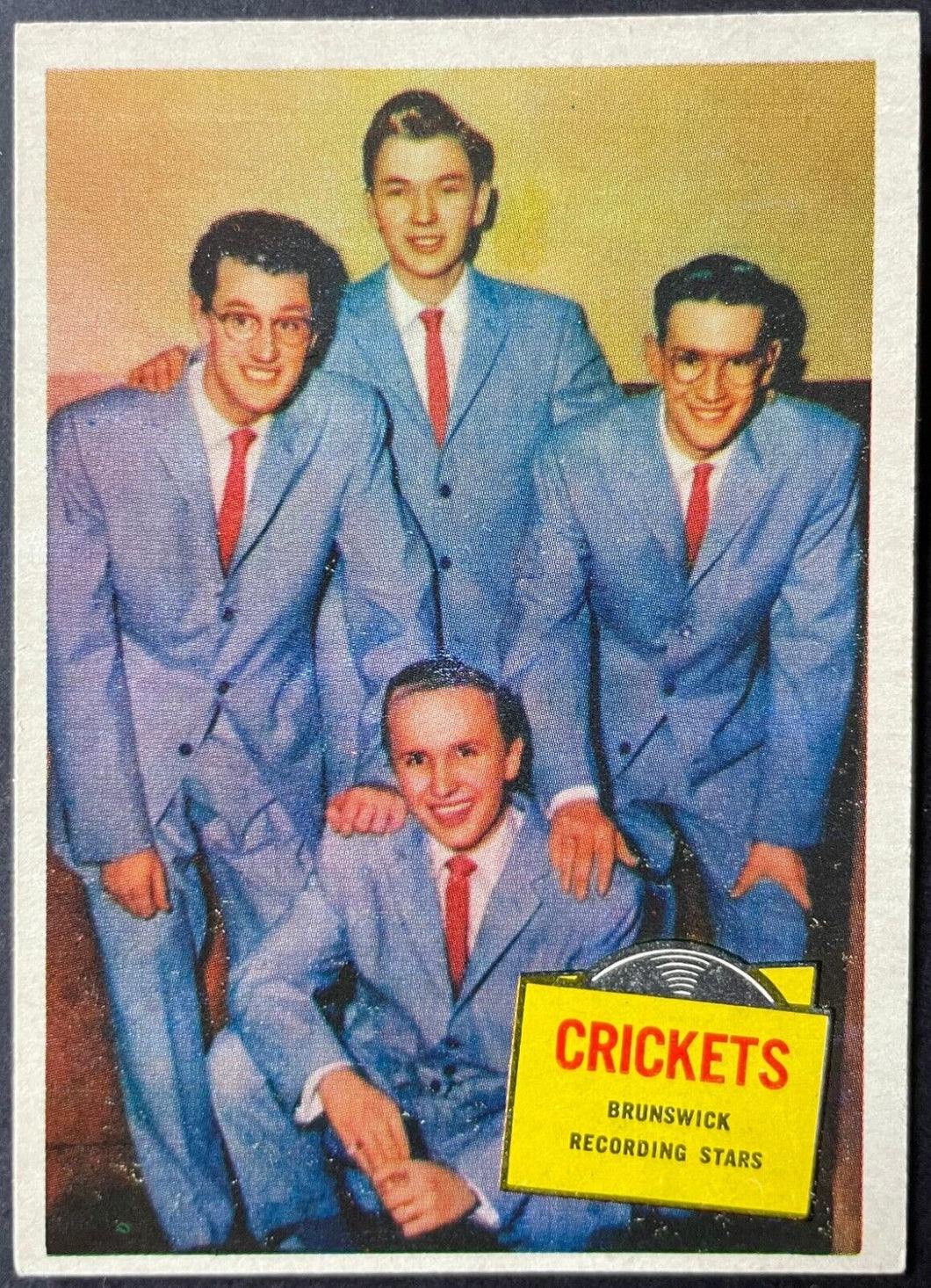1957 Topps Hit Stars Trading Card Buddy Holly And The Cricket #51 Non Sports
