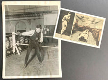 Load image into Gallery viewer, 1923 Lew Tendler Boxer Boxing Vintage Press Photo + Postcard Tendler&#39;s Tavern
