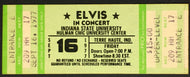 1977 Elvis Presley Concert Ticket Indiana State University Hulman Civic Center