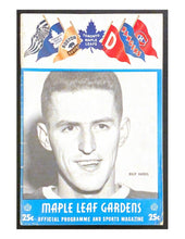 Load image into Gallery viewer, 1955 NHL Hockey Program Toronto Maple Leafs v Chicago Blackhawks Billy Harris
