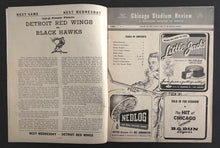 Load image into Gallery viewer, 1949 Chicago Stadium Hockey Program New York Rangers vs Chicago Blackhawks NHL
