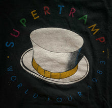 Load image into Gallery viewer, Supertramp 1983 World Tour Original Vintage Concert T-Shirt Screen Stars Large
