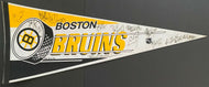 1991 Signed Vintage NHL Hockey Boston Bruins Autographed Pennant Cam Neely Retro