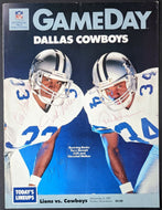 1987 Dallas Cowboys NFL Program Cover Signed Autographed Dick Nolan Tex Schramm