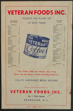 Load image into Gallery viewer, 1948 Rochester Red Wings Baseball Scorecard AAA Program vs Newark Bears
