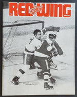 1972 Detroit Olympia NHL Program Red Wings - Minnesota North Stars Marcel Dionne