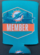 2023 NFL Miami Dolphins Football Season Ticket Member - Pin + Beer sleeve+Magnet