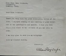 Load image into Gallery viewer, 1939 Dr. Allan Roy Dafoe Signed Letter The Dionne Quintuplets Autographed Memo
