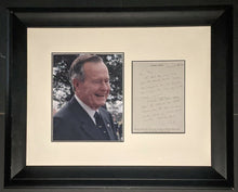 Load image into Gallery viewer, Signed Framed George H. W. Bush Photo Letter US President JSA LOA Certified
