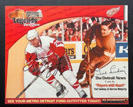 Ted Lindsay + Darren McCarty Autographed Detroit News Card #5 NHL Hockey Signed