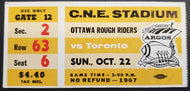 1967 C.N.E. Stadium Ottawa Rough Riders vs Toronto Argonauts CFL Football