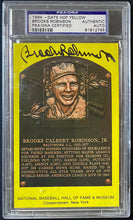Load image into Gallery viewer, 1964 Cooperstown Baseball HOF Plaque Post Card Signed Brooks Robinson PSA/DNA
