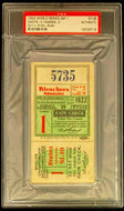 1922 World Series Ticket Game 1 Giants Yankees PSA Authentic BABE RUTH