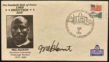 Load image into Gallery viewer, 1989 Signed NFL Pittsburgh Steelers Mel Blount Autograph First Day Cover + Card
