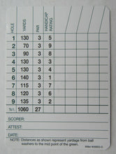 Load image into Gallery viewer, Masters Champion Gary Player Autographed Augusta National Club Par 3 Scorecard
