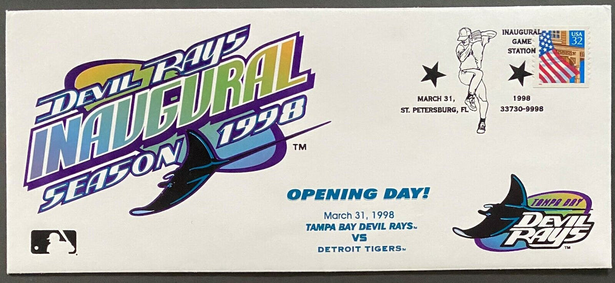 MLB Baseball Tampa Bay Devil Rays Inaugural Season First Day Cover ...