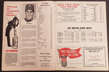 Load image into Gallery viewer, 1969 Shea Stadium MLB Program New York Mets vs Houston Astros Baseball Vintage

