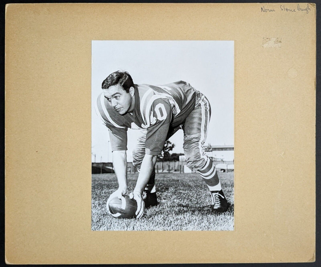 1966 Norm Stoneburgh Original Vintage Photo Toronto Argonauts All-Star CFL