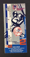2000 MLB ALDS Baseball Game 2 New York Yankees Oakland Athletics Ticket Stub