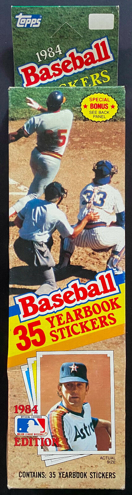 1984 Topps Baseball Stickers x35 + Original Box Bill Madlock Eddie Murray