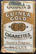 Load image into Gallery viewer, 1900's Ogdens Guinea Gold Cigarettes Empty Pack Vintage Tobacco Product
