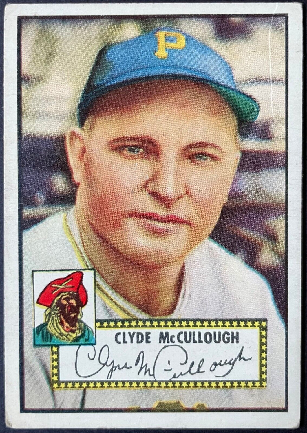 1952 Topps Baseball Clyde McCullough #218 Pittsburgh Pirates MLB Card Vintage