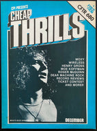 1976 Cheap Thrills Issue Rock Music Magazine Legendary Canadian Promoter C.P.I.