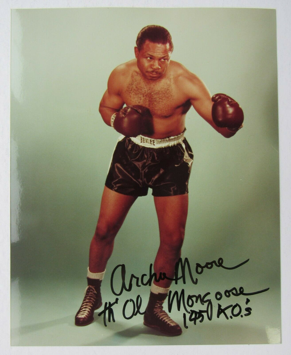 1995 World Heavyweight Boxing Champion Archie Moore Autographed Photo ...