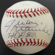 Juan Marichal Autographed Signed Rawlings Major League Baseball HOF 83 JSA COA