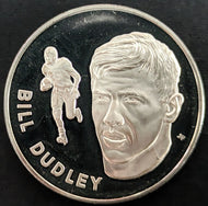 1972 Bill Dudley Pro Football Hall Of Fame Medal Franklin Mint 1 Troy Oz NFL