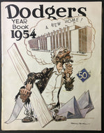 1954 MLB Baseball Brooklyn Dodgers Year Book Jackie Robinson Duke Snider
