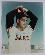 Hoyt Wilhelm Autographed Photo Vintage MLB Baseball New York Giants HOFER  8x10