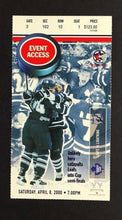 Load image into Gallery viewer, 2000 ACC Toronto Maple Leafs Last Game Of Season NHL Hockey Ticket Vs Lightning
