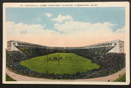 1900's Harvard Stadium Postcard Football Game Boston Massachusetts Vintage