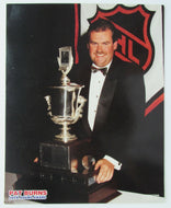 NHL Hockey Toronto Maple Leafs Coach Pat Burns With Jack Adams Award Photo 8x10