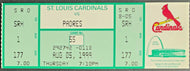 1999 Mark McGwire 500th Home Run Full Unused Ticket St. Louis Cardinals MLB VTG