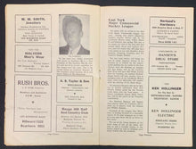 Load image into Gallery viewer, 1953 NHL Oldtimers Hockey Game Program 10 + HOFers Scarboro Arena Gardens Rare
