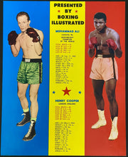 Load image into Gallery viewer, 1966 Vtg Boxing Program Muhammad Ali Cassius Clay TKOs Henry Cooper in London
